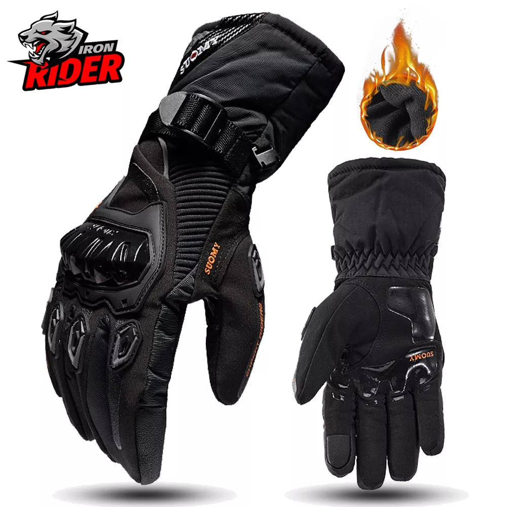 Motorcycle Gloves Windproof Waterproof Guantes Moto Men Motorbike Riding Gloves Touch Screen Moto Motocross Gloves Winter - Slobuy