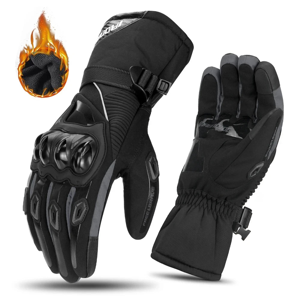 Motorcycle Gloves Windproof Waterproof Guantes Moto Men Motorbike Riding Gloves Touch Screen Moto Motocross Gloves Winter - Slobuy