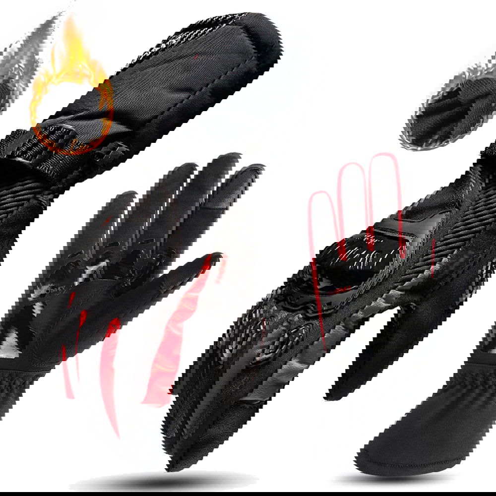 Motorcycle Gloves Windproof Waterproof Guantes Moto Men Motorbike Riding Gloves Touch Screen Moto Motocross Gloves Winter - Slobuy