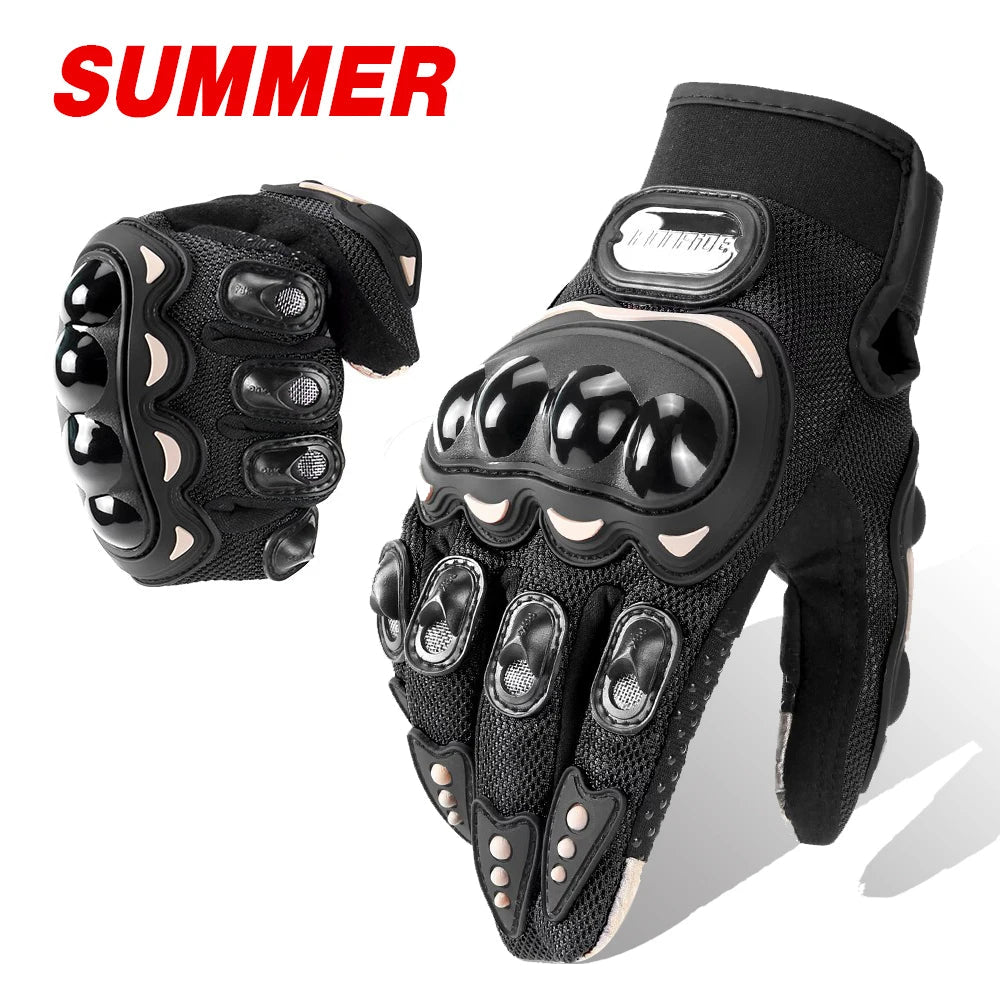 Motorcycle Gloves Windproof Waterproof Guantes Moto Men Motorbike Riding Gloves Touch Screen Moto Motocross Gloves Winter - Slobuy