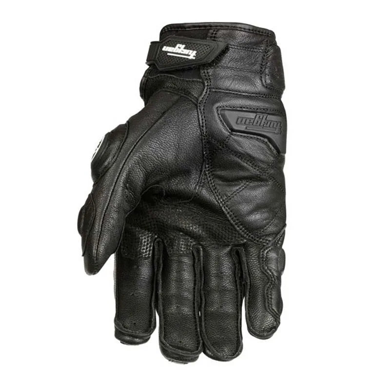 Motorcycle Gloves black Racing Genuine Leather Motorbike white Road Racing Team Glove men summer winter - Slobuy