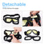 Motorcycle Goggles Adjustable Retro Motocross Goggles Vintage Black/Brown Leather Motorcycle Glasses With Breathable Hole - Slobuy