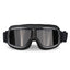 Motorcycle Goggles Adjustable Retro Motocross Goggles Vintage Black/Brown Leather Motorcycle Glasses With Breathable Hole - Slobuy