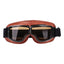 Motorcycle Goggles Adjustable Retro Motocross Goggles Vintage Black/Brown Leather Motorcycle Glasses With Breathable Hole - Slobuy