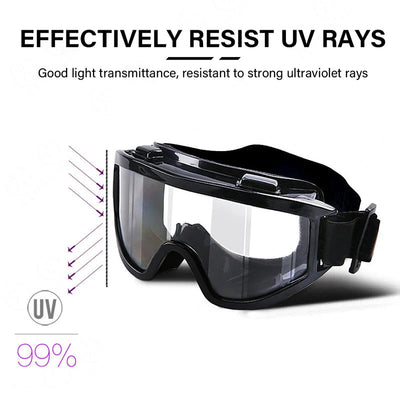 Motorcycle Goggles Glasses Men Women Eye Protect Off-road Cycling Safety Anti Dust Glasses Protection Moto Dust-proof Eyeglasses - Slobuy