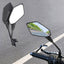 Motorcycle Mirror 2Pcs E-Bike Rearview Mirrors Electrombile Back Side Convex 8mm 10mm Carbon Fiber - Slobuy