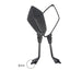 Motorcycle Mirror 2Pcs E-Bike Rearview Mirrors Electrombile Back Side Convex 8mm 10mm Carbon Fiber - Slobuy