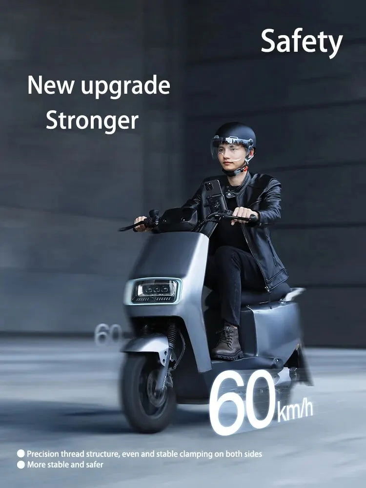 Motorcycle Phone Holder Motorbike Mirror Mobile Stand Bike 360° View Bicycle Phone Holder GPS Clip Cellphone Handlebar Mount - Slobuy