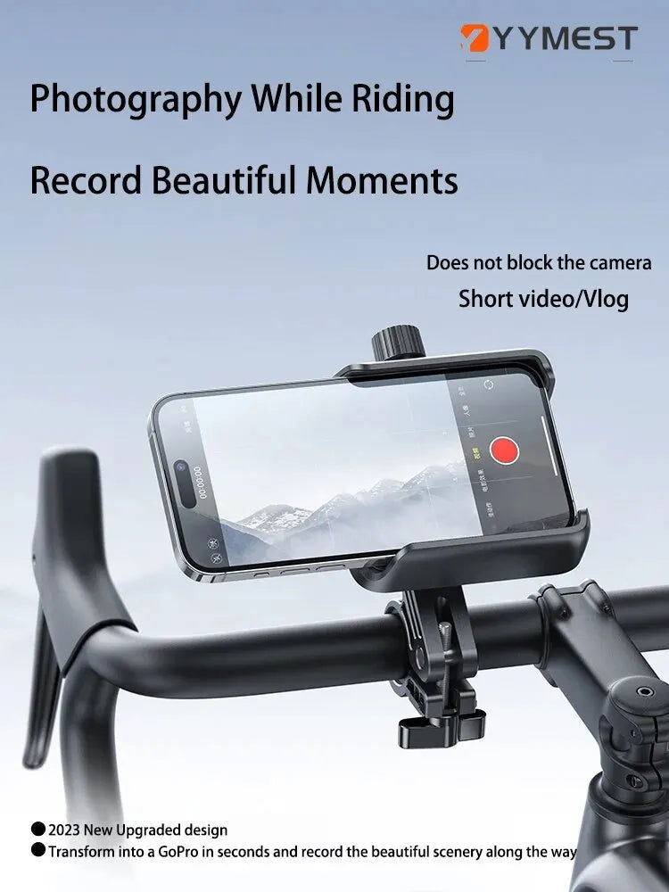 Motorcycle Phone Holder Motorbike Mirror Mobile Stand Bike 360° View Bicycle Phone Holder GPS Clip Cellphone Handlebar Mount - Slobuy
