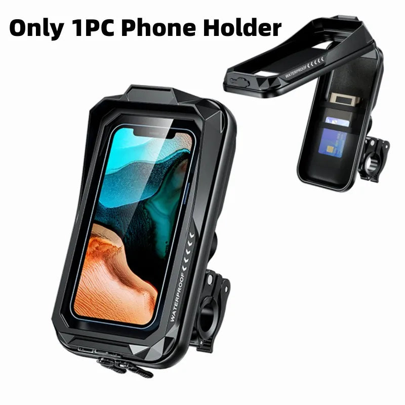 Motorcycle Phone Holder Support Bicycle Moto Phone Holder Waterproof Case Handlebar Stand Case Mount Scooter Motorbike Phone Bag - Slobuy