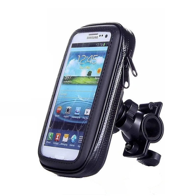 Motorcycle Phone Holder Support Moto Bicycle Waterproof Case Handlebar Stand Case Mount Waterproof Scooter Motorbike Phone Bag - Slobuy