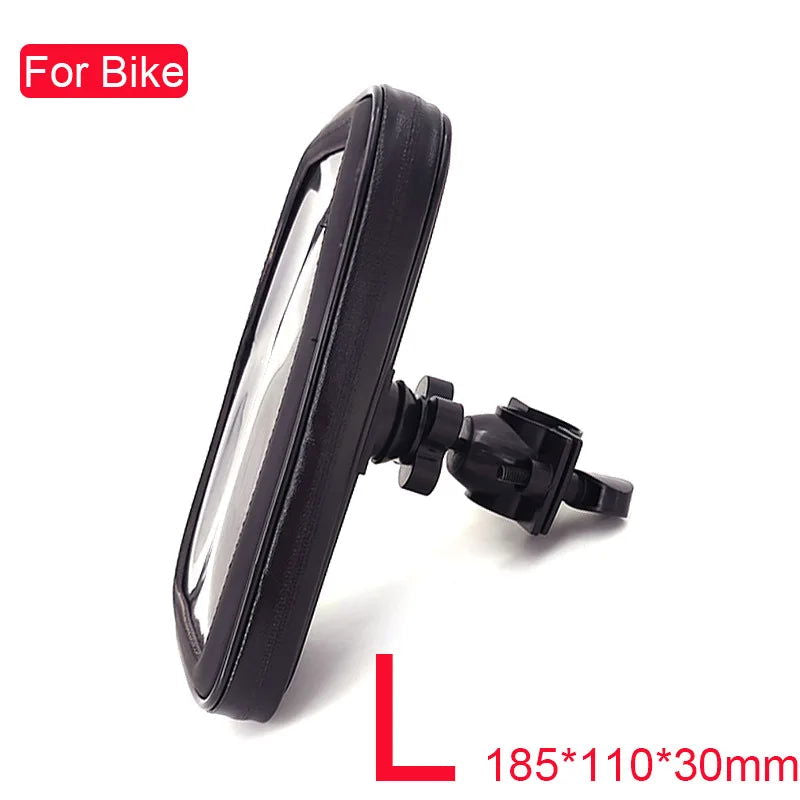 Motorcycle Phone Holder Support Moto Bicycle Waterproof Case Handlebar Stand Case Mount Waterproof Scooter Motorbike Phone Bag - Slobuy