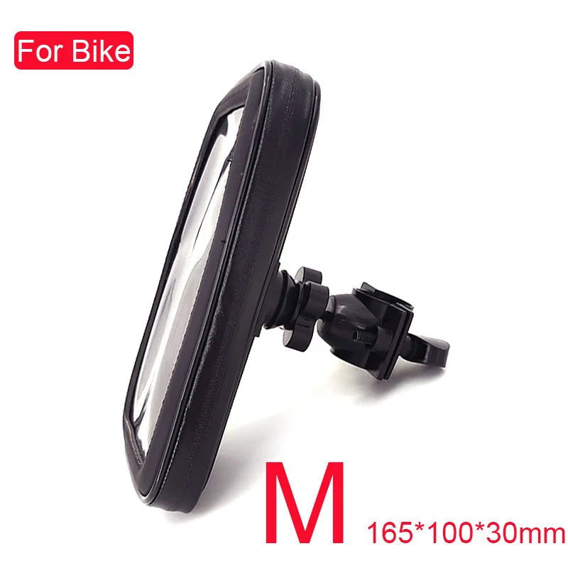 Motorcycle Phone Holder Support Moto Bicycle Waterproof Case Handlebar Stand Case Mount Waterproof Scooter Motorbike Phone Bag - Slobuy