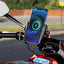 Motorcycle Phone Holder Wireless Charger Moto Motorbike Mirror Mobile Stand Support USB Fast Wireless Charging Cellphone Mount - Slobuy