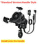 Motorcycle Phone Holder Wireless Charger Motorbike Moto Mirror Mobile Stand Support USB Fast Charging Cellphone Handlebar Mount - Slobuy