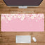 Mouse Pad Women Pink Flower Mousepad Large Desk Mat XXL Home Desk Accessories Cute Kawaii High Quality Rubber Anti-slip Bottom - Slobuy