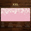 Mouse Pad Women Pink Flower Mousepad Large Desk Mat XXL Home Desk Accessories Cute Kawaii High Quality Rubber Anti-slip Bottom - Slobuy