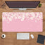 Mouse Pad Women Pink Flower Mousepad Large Desk Mat XXL Home Desk Accessories Cute Kawaii High Quality Rubber Anti-slip Bottom - Slobuy