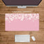 Mouse Pad Women Pink Flower Mousepad Large Desk Mat XXL Home Desk Accessories Cute Kawaii High Quality Rubber Anti-slip Bottom - Slobuy