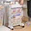 Movable Multi-layer Bookshelf Office Books Document Data Magazine Storage Rack Household Kitchen Cart Rack Clutter Organizer - Slobuy