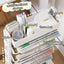 Movable Multi-layer Bookshelf Office Books Document Data Magazine Storage Rack Household Kitchen Cart Rack Clutter Organizer - Slobuy