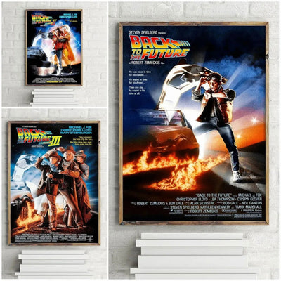 Movie Back To The Future Trilogy Posters  Living Room Decorative Painting Wall Art  Canvas Prints Home Decor Pictures - Slobuy