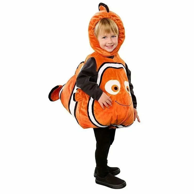 Movie Finding Nemo Role Play Costume Toddler School Party Jumpsuit Anime Clown Fish Kids Halloween Christmas New Year Gift - Slobuy
