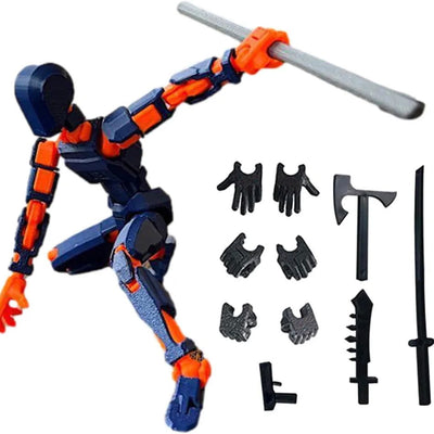 Multi-Jointed Movable Shapeshift Robot 2.0 3D Printed Mannequin Dummy 13 Action Figures Toys Kids Adults Parent-children Games - Slobuy