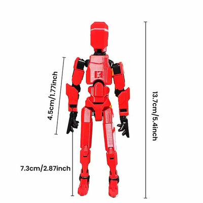 Multi-Jointed Movable Shapeshift Robot 2.0 3D Printed Mannequin Dummy 13 Action Figures Toys Kids Adults Parent-children Games - Slobuy