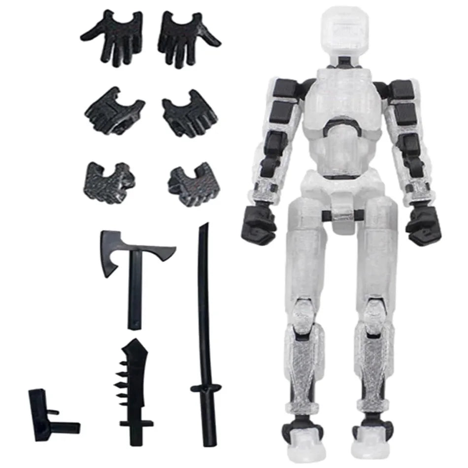 Multi-Jointed Movable Shapeshift Robot 2.0 3D Printed Mannequin Dummy 13 Action Figures Toys Kids Adults Parent-children Games - Slobuy