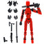 Multi-Jointed Movable Shapeshift Robot 2.0 3D Printed Mannequin Dummy 13 Action Figures Toys Kids Adults Parent-children Games - Slobuy