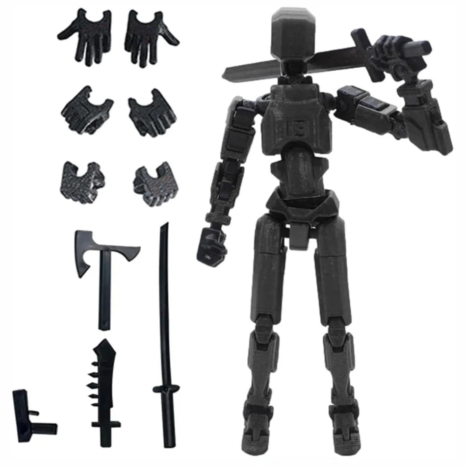 Multi-Jointed Movable Shapeshift Robot 2.0 3D Printed Mannequin Dummy 13 Action Figures Toys Kids Adults Parent-children Games - Slobuy