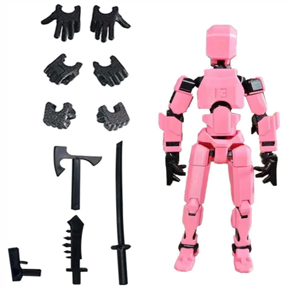 Multi-Jointed Movable Shapeshift Robot 2.0 3D Printed Mannequin Dummy 13 Action Figures Toys Kids Adults Parent-children Games - Slobuy