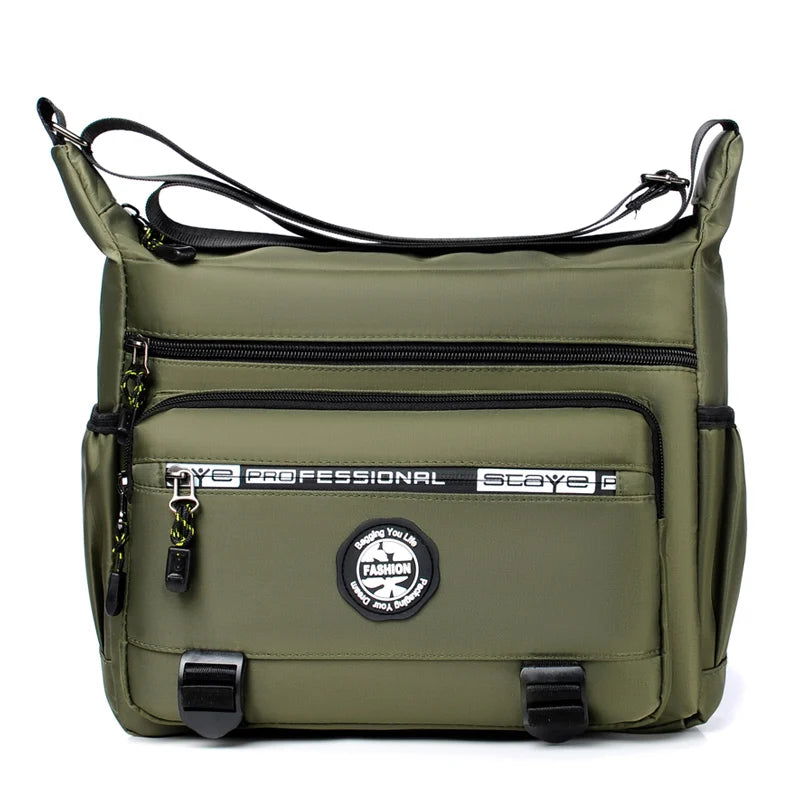 Multi-layer Pocket Design Oxford Shoulder Bag Large Capacity Men's Casual Fashion Single Shoulder Crossbody Luxury Messenger Bag - Slobuy