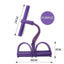Multi Function Tension Rope Bands for Fitness Exercises Elastics Tape Home Resistance Bands 4 Tube Elastic Pedal Puller - Slobuy
