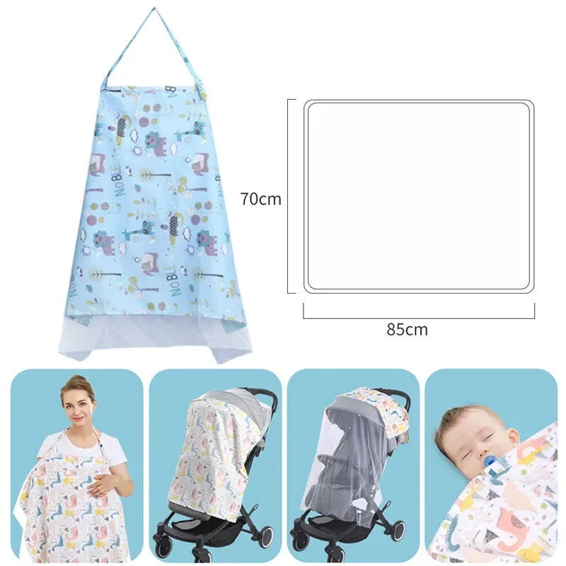 Multifunction Baby Breastfeeding Nursing Covers Towel Blanket Adjustable Privacy Apron Outdoors Cloth Mosquito Net  Stroller - Slobuy