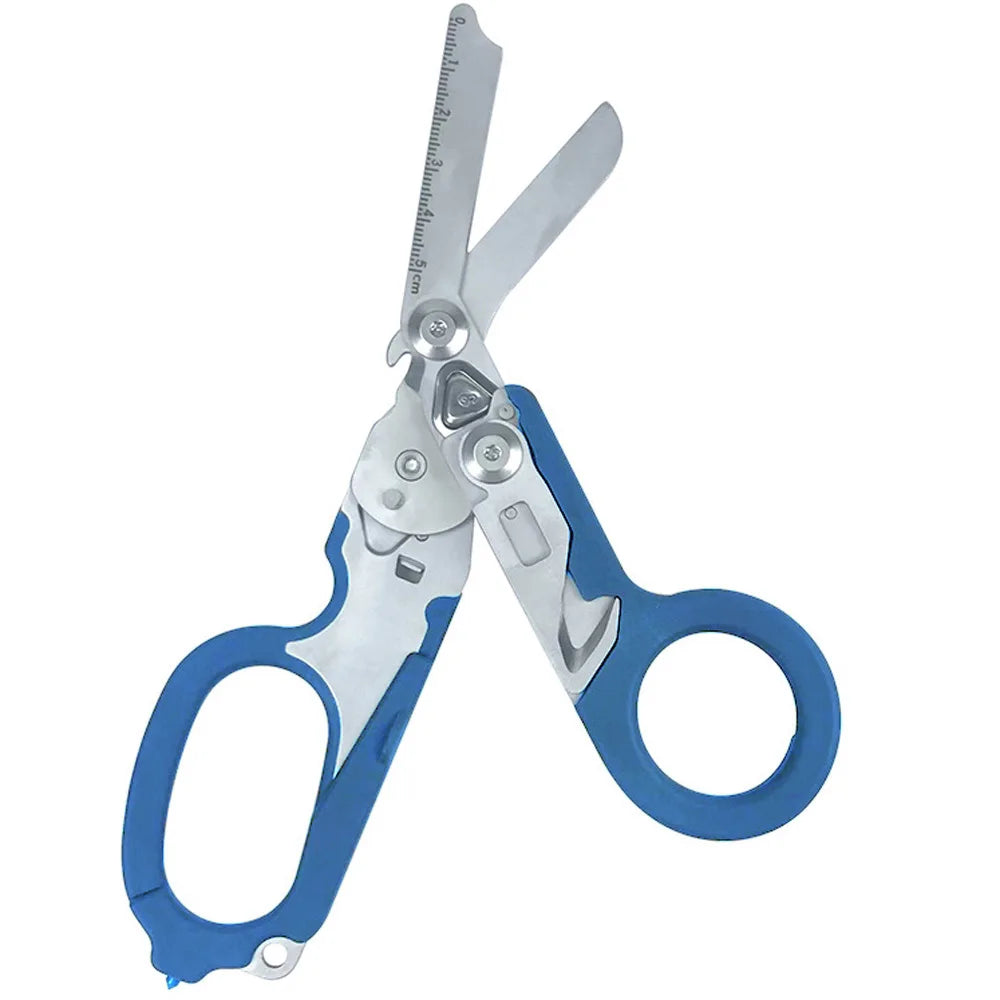 Multifunction Scissors Raptors First Aid Expert Tactical Stainless Steel Folding Scissors Outdoor Tool Combination Gadget - Slobuy