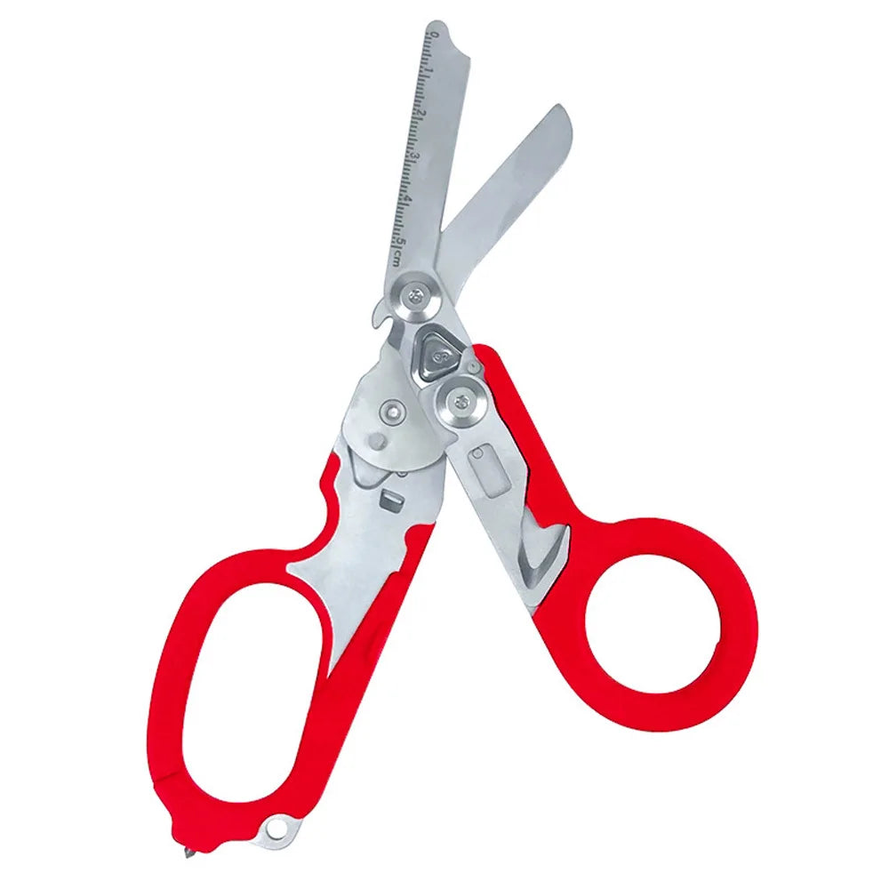Multifunction Scissors Raptors First Aid Expert Tactical Stainless Steel Folding Scissors Outdoor Tool Combination Gadget - Slobuy