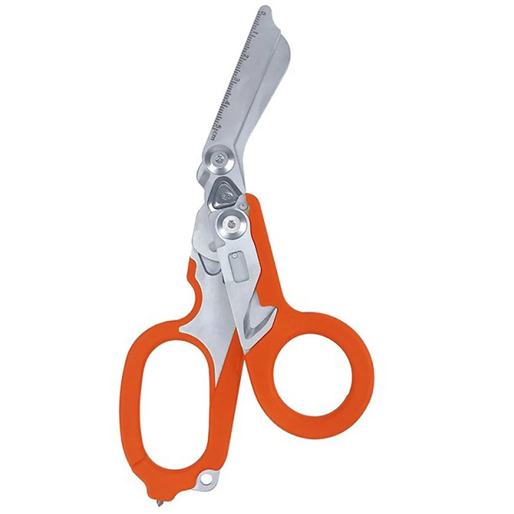 Multifunction Scissors Raptors First Aid Expert Tactical Stainless Steel Folding Scissors Outdoor Tool Combination Gadget - Slobuy