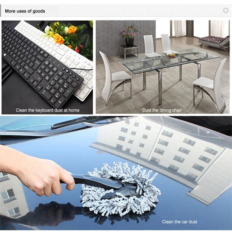 Multifunctional Car Collector Cleaning Dusts Mop Bristles Strong Water Absorption Vehicle Cleaning Wax Mop Brush Car Wash - Slobuy