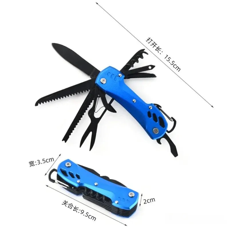 Multifunctional Folding Swiss Army Portable Stainless Steel Pocket Knife Outdoor Camping Emergency CombinationTool Survival Gear - Slobuy