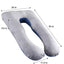 Multifunctional Pregnant Women's Pillow Side Lying Pillow Pure Cotton Detachable and Washable U-shaped Napping Pillow Cushion - Slobuy