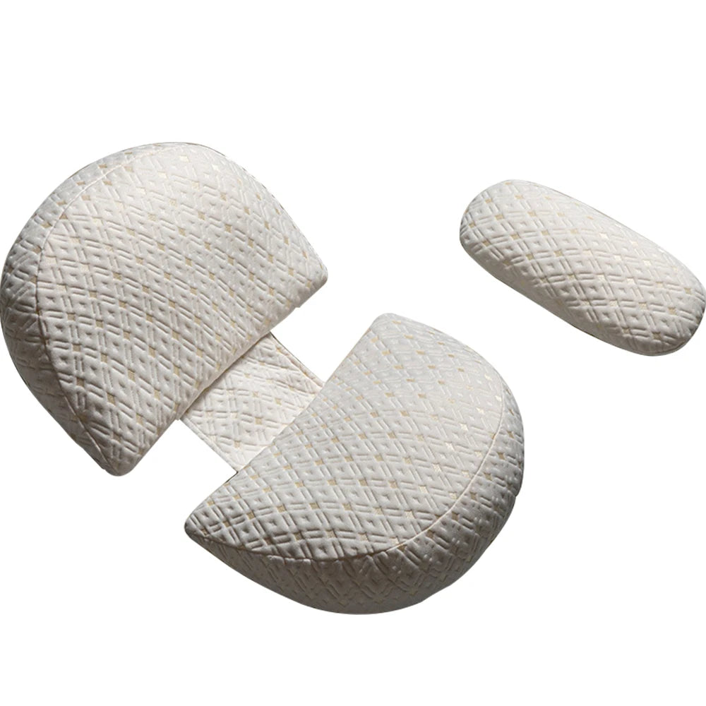 Multifunctional U-Shape Pregnancy Pillows Soft Side Sleeping Body Cushion for Pregnant Women Solid Nursing Pillow - Slobuy