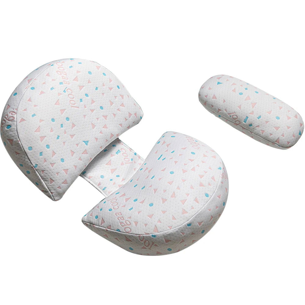 Multifunctional U-Shape Pregnancy Pillows Soft Side Sleeping Body Cushion for Pregnant Women Solid Nursing Pillow - Slobuy