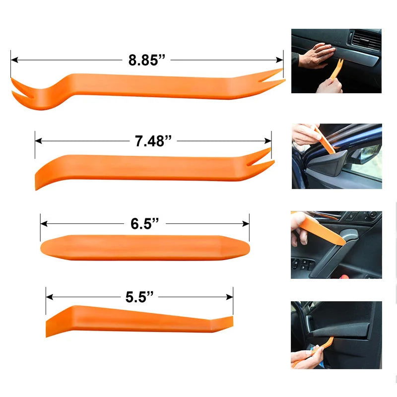 Multiple Car Hand Tool Car Audio Disassembly Tool Plastic Pry Bar Door Panel Disassembly Pry Panel Interior Clip Rocker Crowbar - Slobuy