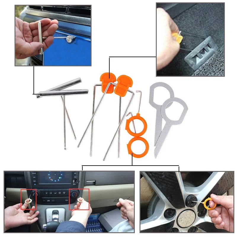 Multiple Car Hand Tool Car Audio Disassembly Tool Plastic Pry Bar Door Panel Disassembly Pry Panel Interior Clip Rocker Crowbar - Slobuy