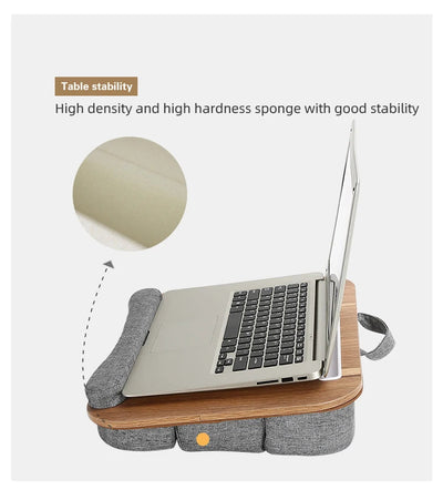 Mumucc Multifunctional Lapdesk With Adjustable Height For Laptops, Tablets,Mobiles,With Cushion And 30CM Slot,Office Nap Pillows - Slobuy