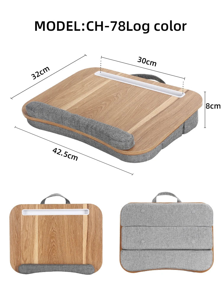 Mumucc Multifunctional Lapdesk With Adjustable Height For Laptops, Tablets,Mobiles,With Cushion And 30CM Slot,Office Nap Pillows - Slobuy