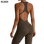 NCLAGEN GYM Romper Backless Set Fitness Bodysuit Siamese Sportswear Women Jumpsuit Buttery-Soft One-piece Playsuit Yoga Suit - Slobuy