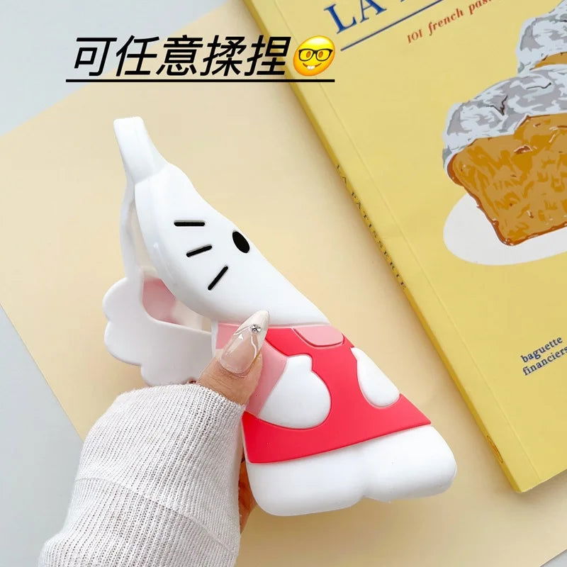 NEW Sanrio Hello Kitty Cartoon 3D Bow Phone Case For iPhone 15 14 13 Pro Max 11 12 13 Pro XR XS MAX Y2K Anti Fall Silicone Case - Slobuy